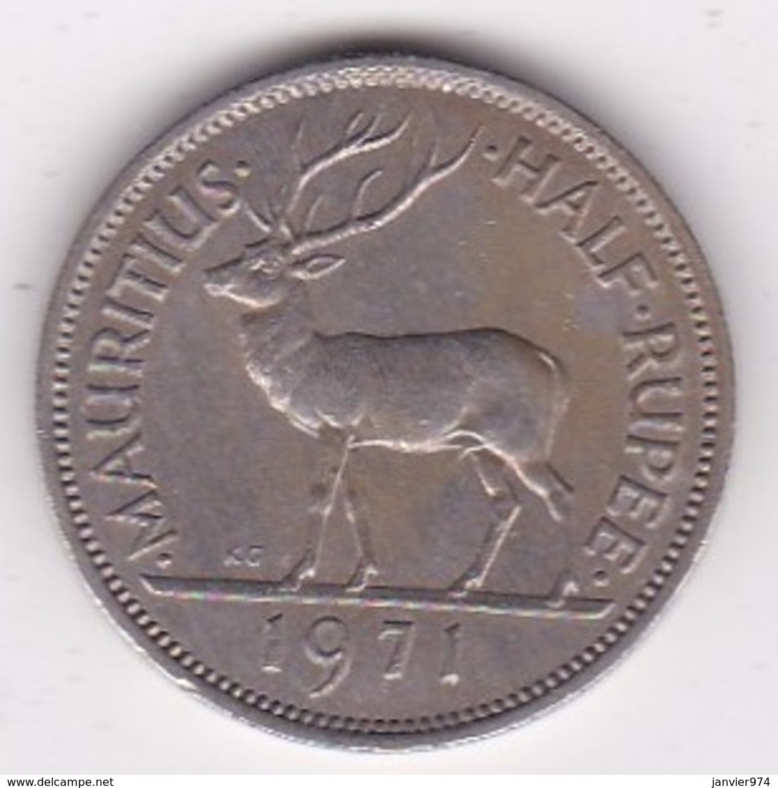 Ile Maurice 1/2 Rupee 1971 Elizabeth II. KM# 37 - Maurice