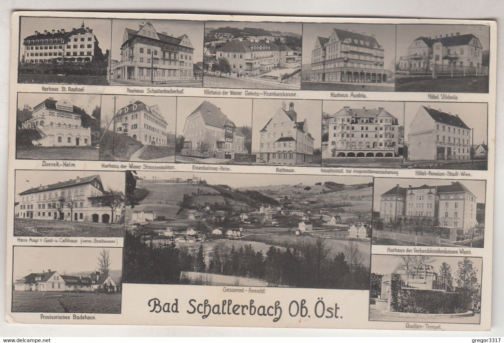 C3911) BAD SCHALLERBACH - OÖ - Verschiedene HEIME - Schallerbacherhof St. Raphael Viktoria Etc. 1932 - Bad Schallerbach