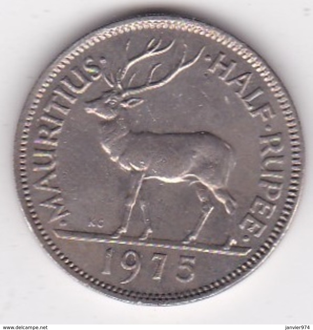 Ile Maurice 1/2 Rupee 1975 Elizabeth II. KM# 37 - Maurice