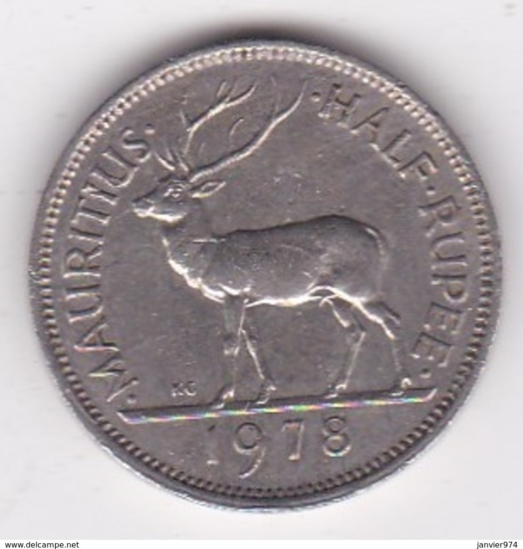 Ile Maurice 1/2 Rupee 1978 Elizabeth II. KM# 37 - Maurice