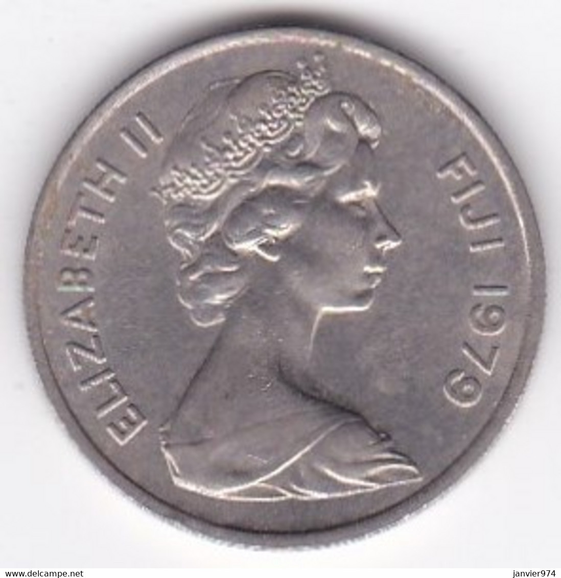 Fidji 10  Cents 1979 Elizabeth II, Cupronickel, KM# 30 - Fiji