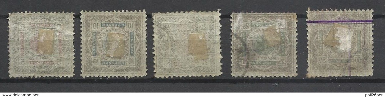 Autriche Fiscaux De 1882   François Joseph  1er  5  Valeurs  Oblitérés   B/TB  Voir Scans Soldé   ! ! ! - Revenue Stamps