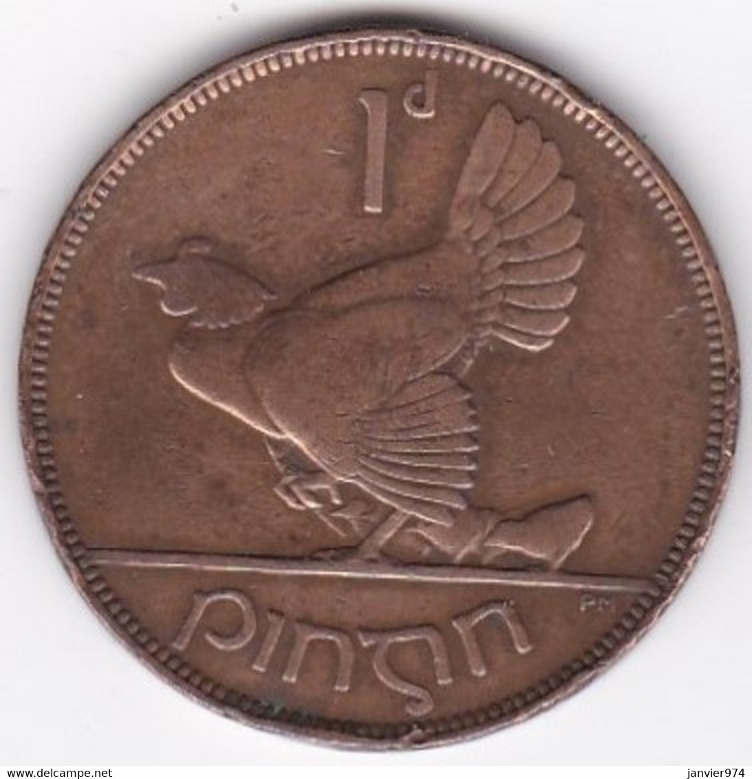 Irlande 1 Pingin 1933, En Bronze, KM# 3 - Irlanda