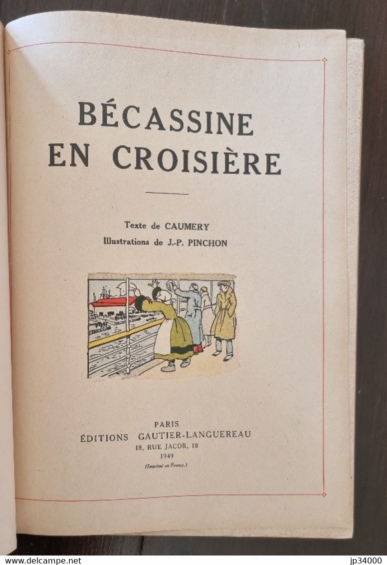 BECASSINE En Croisiere (1949). Editions GAUTIER - LANGUEREAU - Bécassine