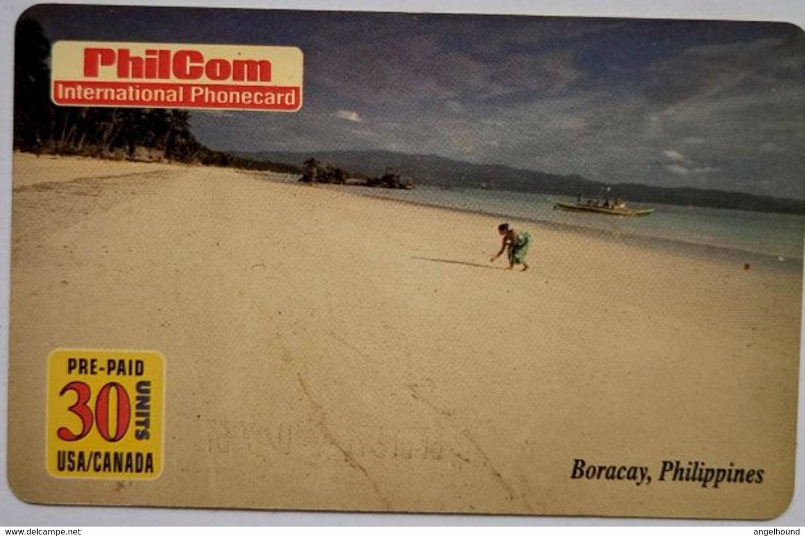 Philippines Philcom International Phonecard 40 Units " Boracay " - Philippines