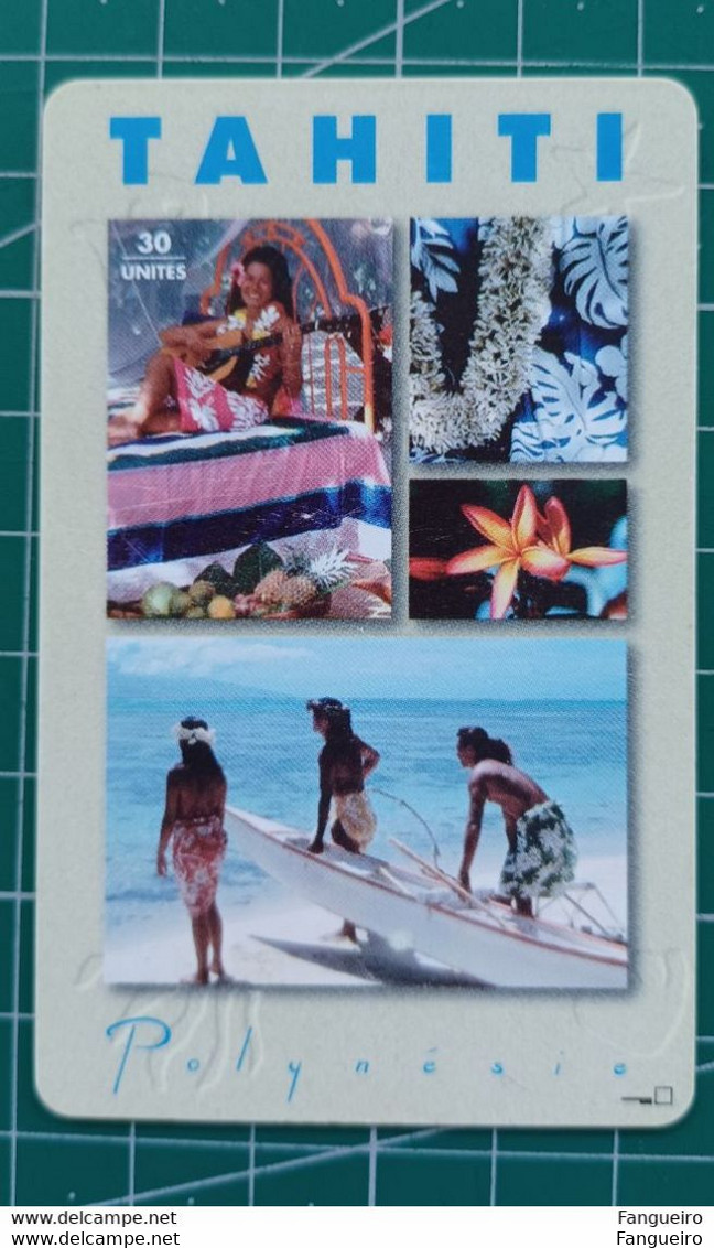 TAHITI USED PHONECARD BEACH - Polynésie Française