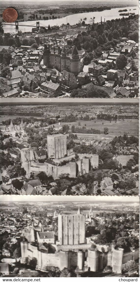 Lot De 10 Très Belles Cartes Postales Semi Modernes Vues Aériennes  De Différentes Villes Et Villages De France - 5 - 99 Cartoline