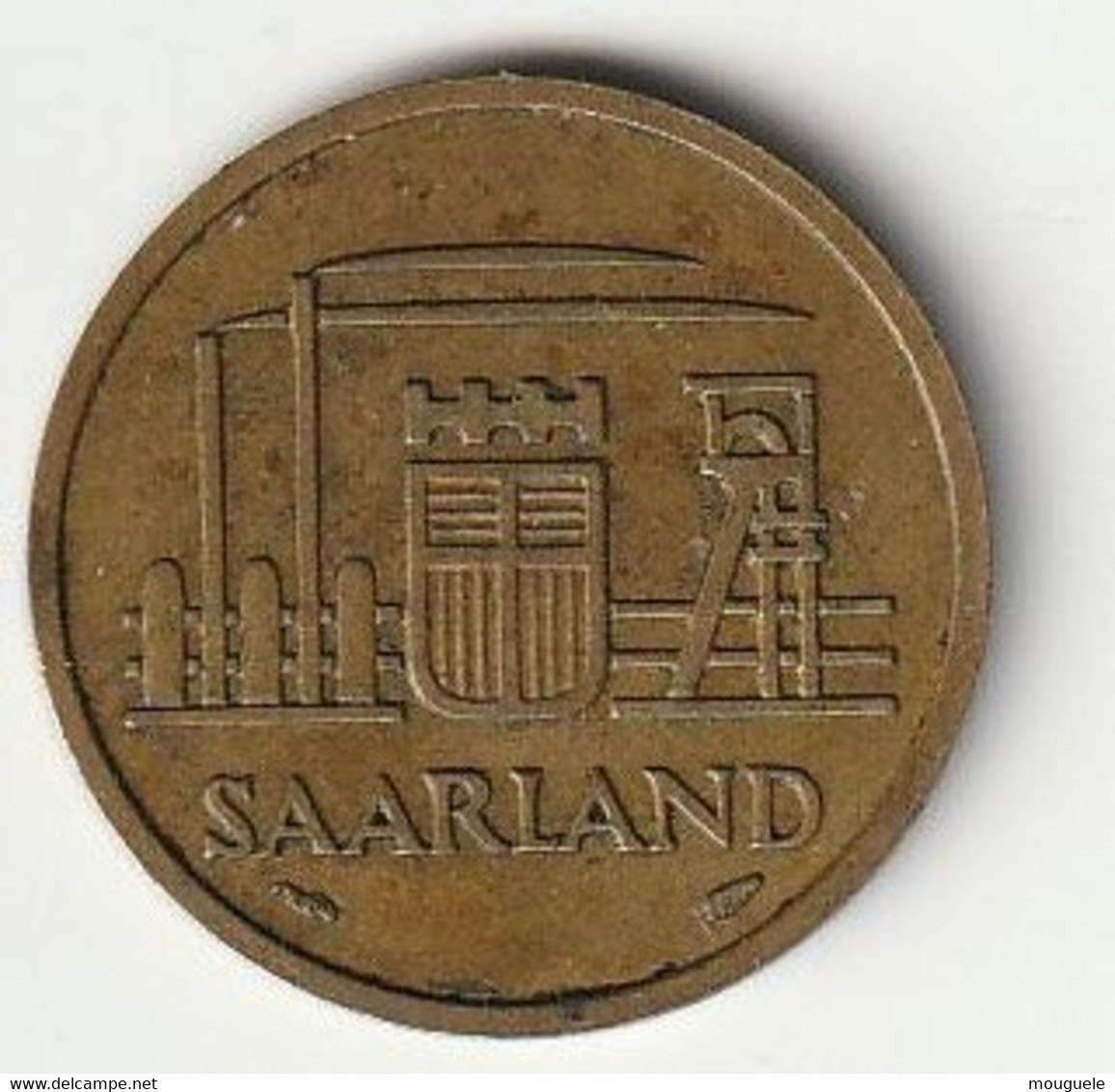 lot de  monnaies de Sarre 10 franken. 1954+ 20 franken.x2 1954 +100 franken 1955