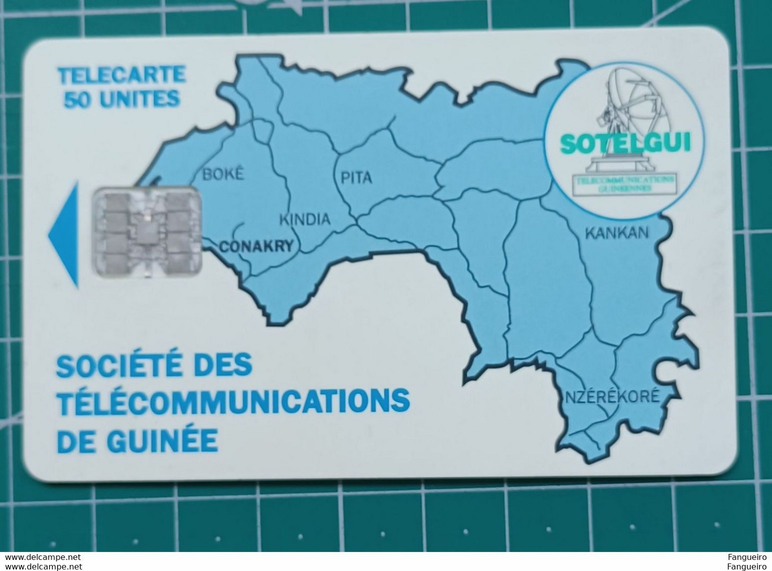 GUINEA PHONECARD MAP C5A - Guinea