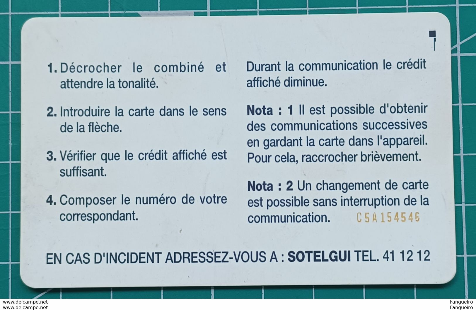 GUINEA PHONECARD MAP C5A - Guinea