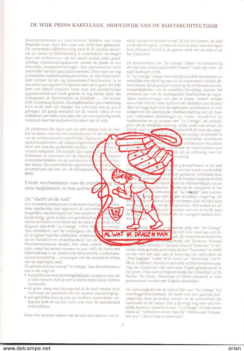 Waardevol Tijdschrift St-Lucasarchief Brussel 1995 / Inventaris Bouwkundig Erfgoed Villawijken Knokke-Heist & Duinbergen - Other & Unclassified