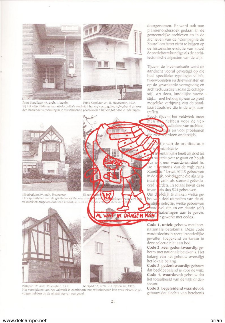 Waardevol Tijdschrift St-Lucasarchief Brussel 1995 / Inventaris Bouwkundig Erfgoed Villawijken Knokke-Heist & Duinbergen