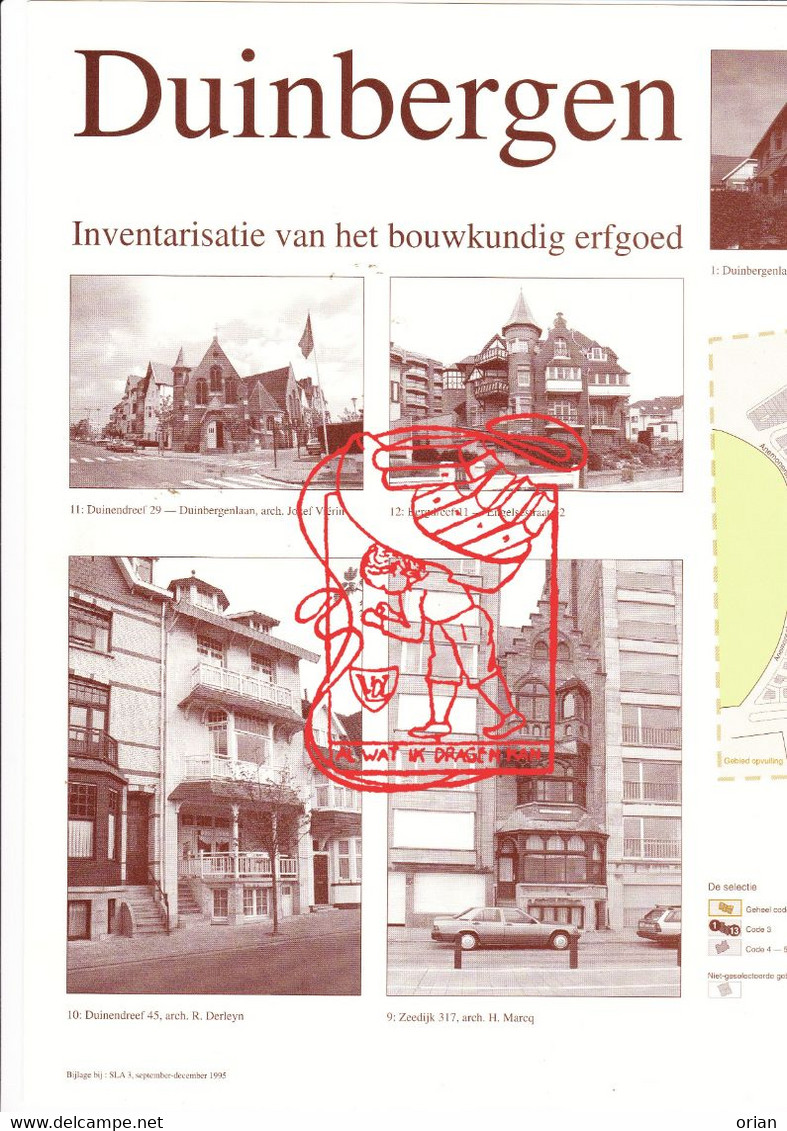 Waardevol Tijdschrift St-Lucasarchief Brussel 1995 / Inventaris Bouwkundig Erfgoed Villawijken Knokke-Heist & Duinbergen