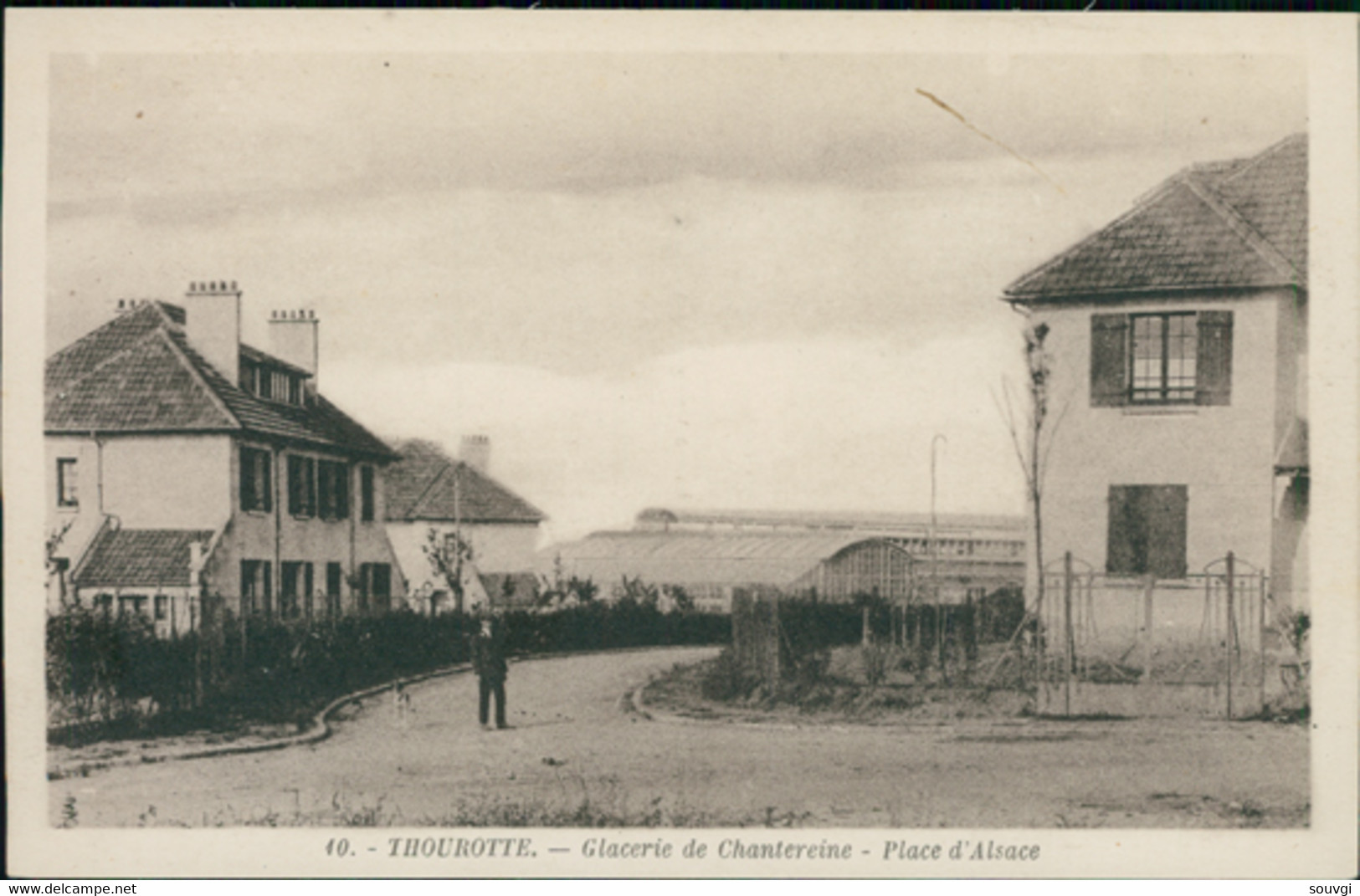 60 THOUROTTE / Glacerie De Chantereine - Place D'Alsace / CARTE ANIMEE - Thourotte