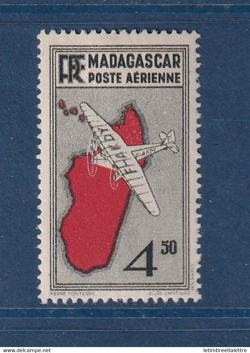 ⭐ Madagascar - Poste Aérienne - YT N° 7 * - Neuf Avec Charnière ⭐ - Posta Aerea