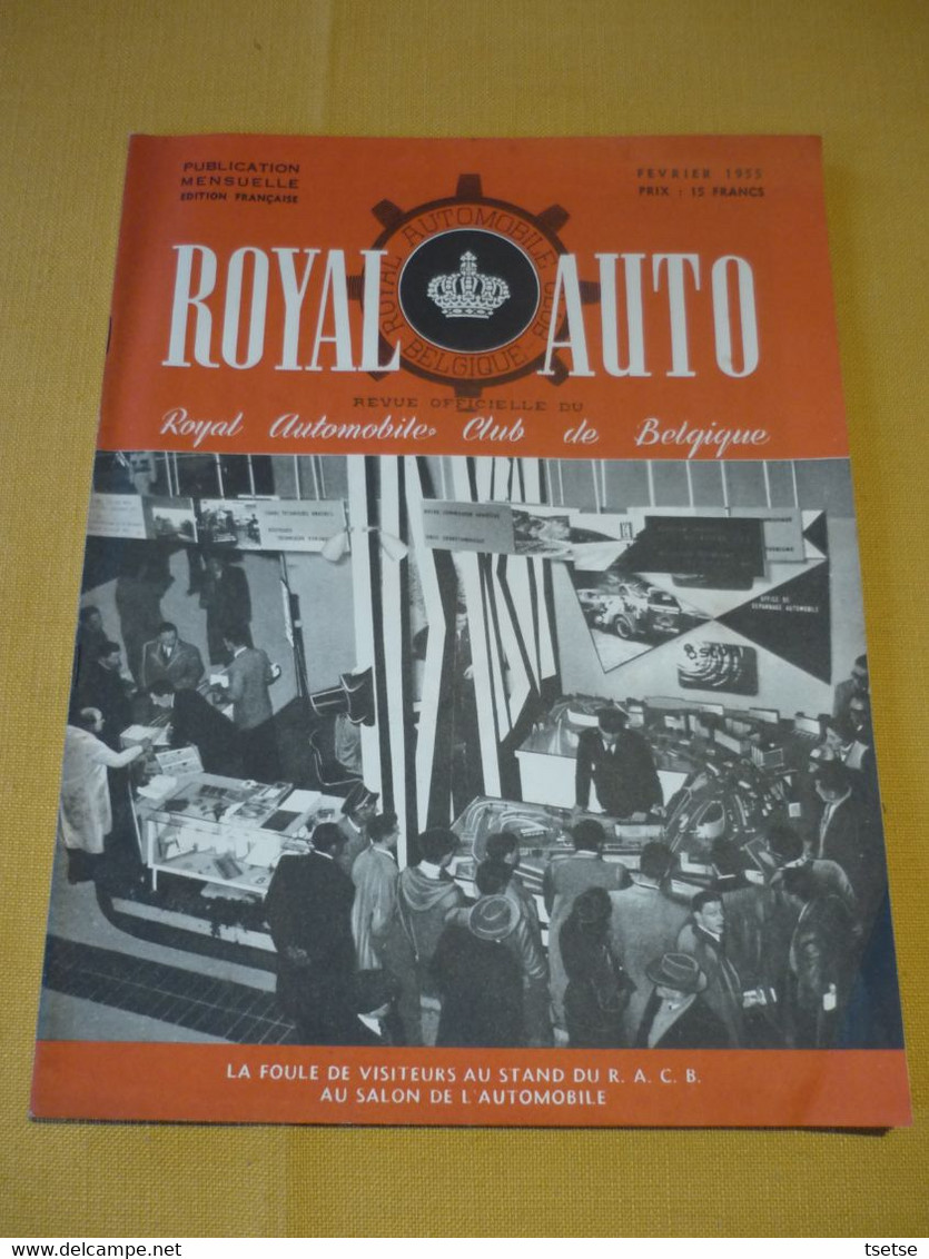 Revue Royal-Auto  - Publication Mensuelle - Février 1955 ... Anciennes Publicités Garage - Auto