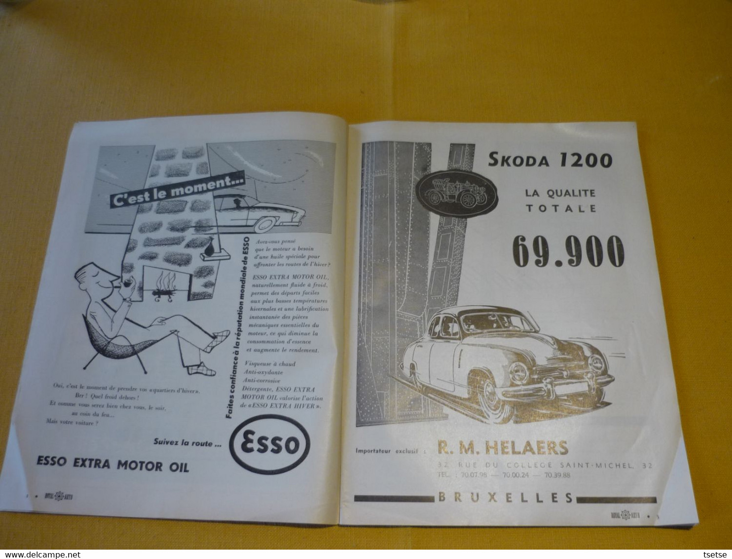 Revue Royal-Auto  - Publication Mensuelle - Février 1955 ... Anciennes Publicités Garage - Auto