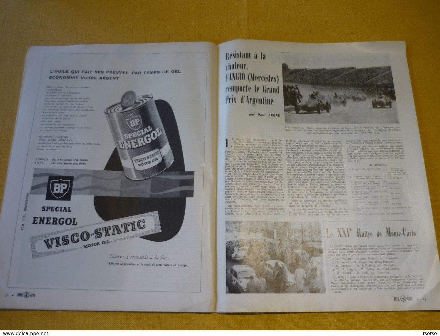 Revue Royal-Auto  - Publication mensuelle - Février 1955 ... anciennes publicités garage