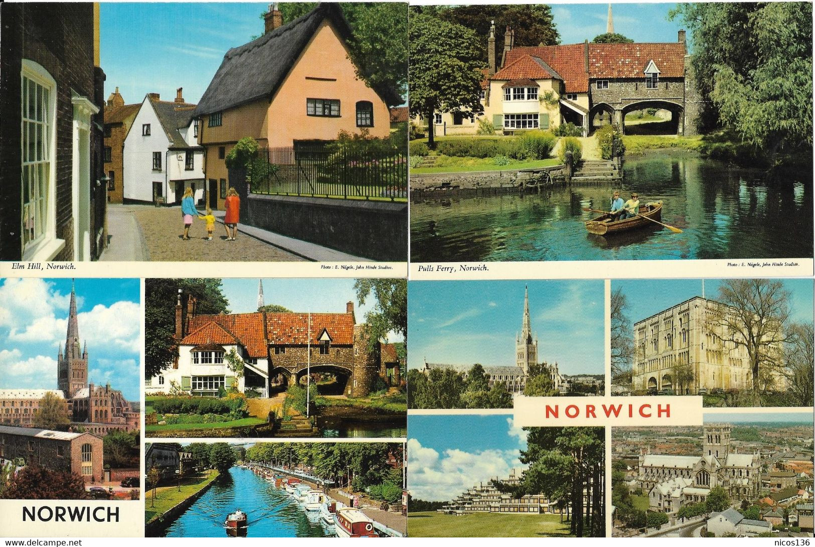 NORWICH   8 CARTES - Norwich