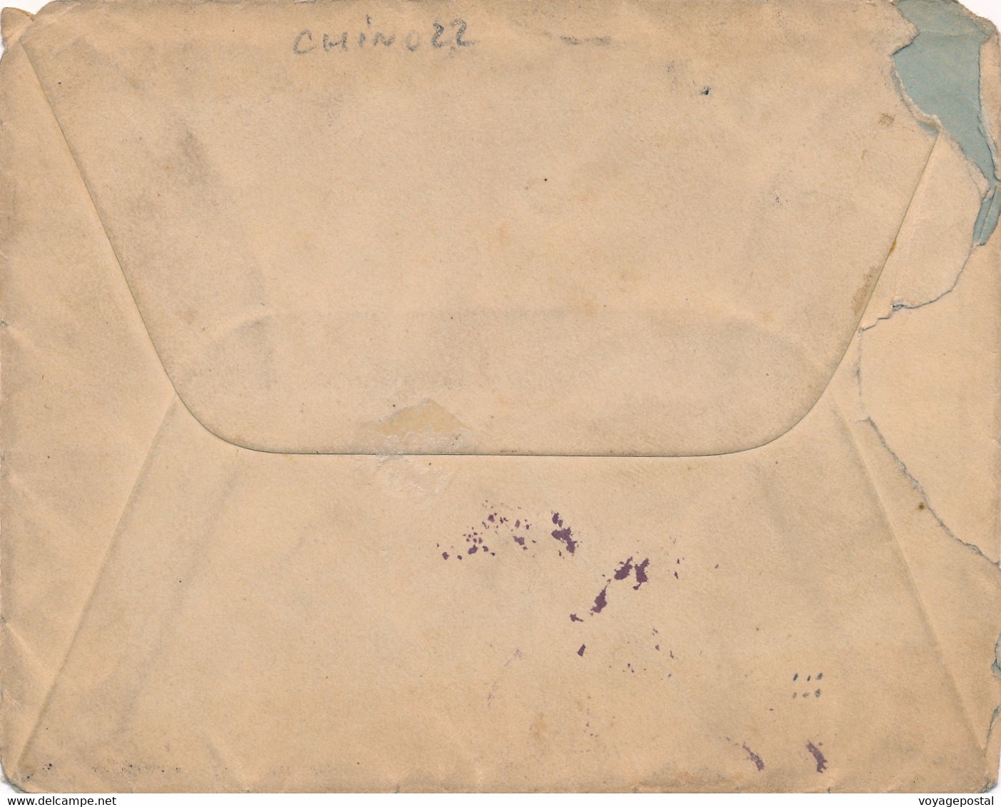 LETTRE CORPS EXPEDITIONNAIRE DE CHINE TONKIN LIGNE N°4 1ER BATAILLON DE MARCHE COVER CHINA - Lettres & Documents