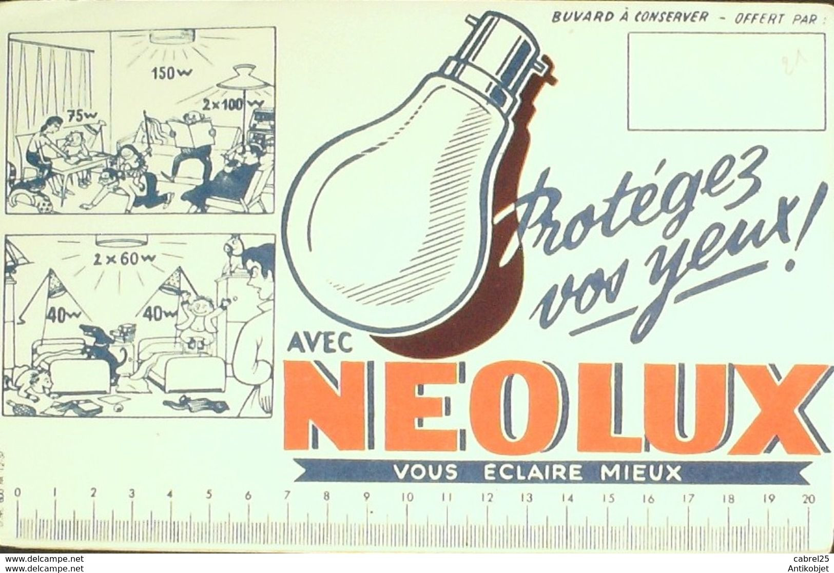 Buvard NEOLUX Eclairage - Electricidad & Gas