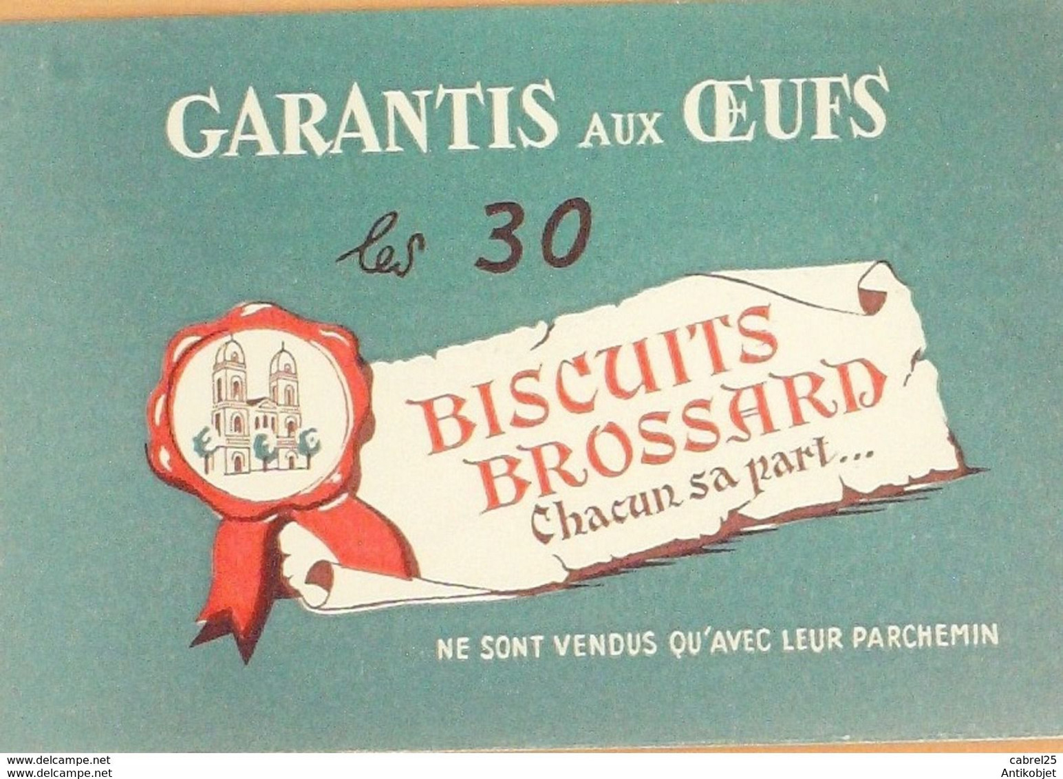 Buvard BROSSARD Biscuits - Süssigkeiten & Kuchen
