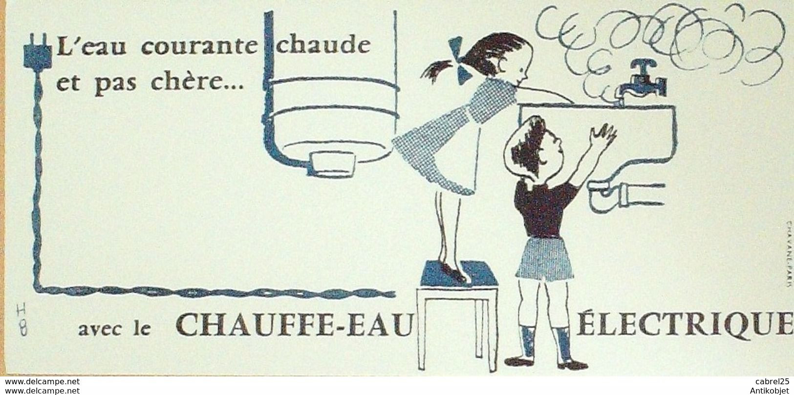 Buvard CHAUFFE EAU - Electricité & Gaz