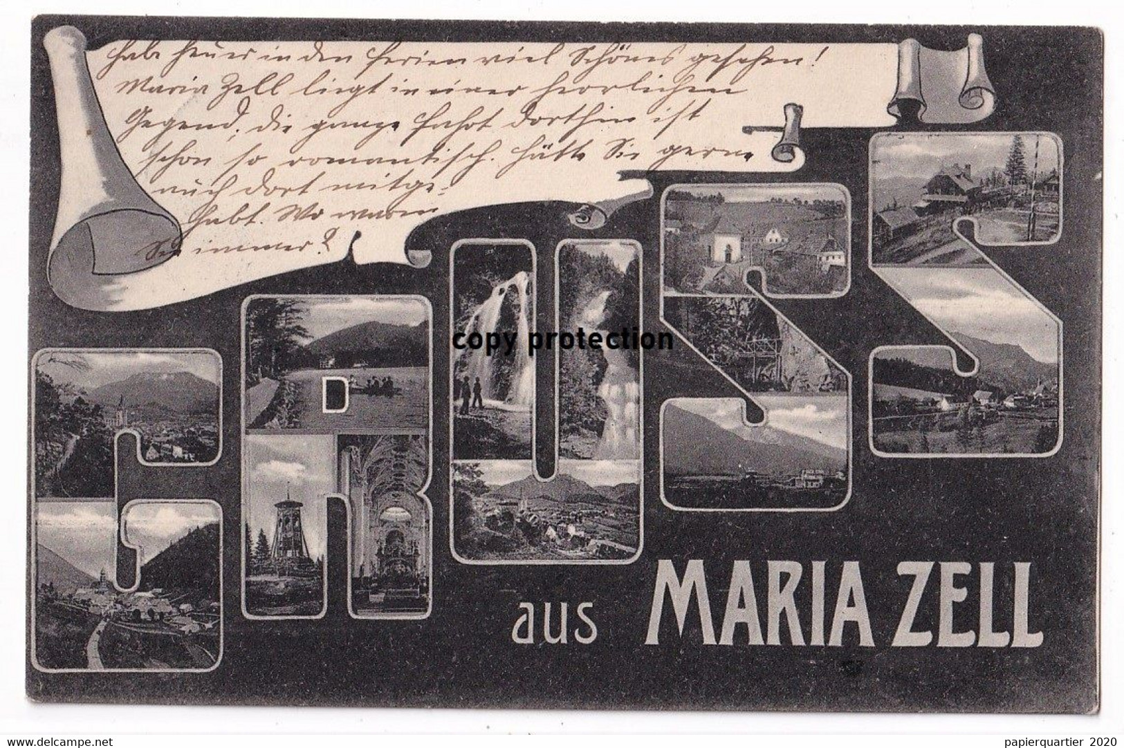 Gruss Aus Maria Zell, Mariazell, Alte Ansichtskarte, Österreich, Steiermark - Mariazell