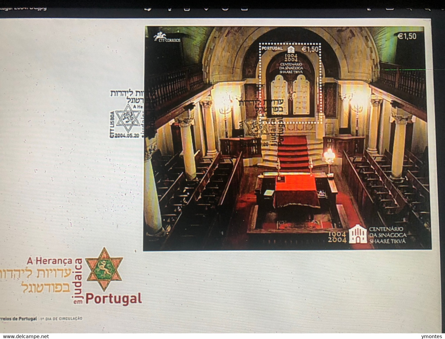 Judaica- Lisboa Synagogue - Cartas & Documentos