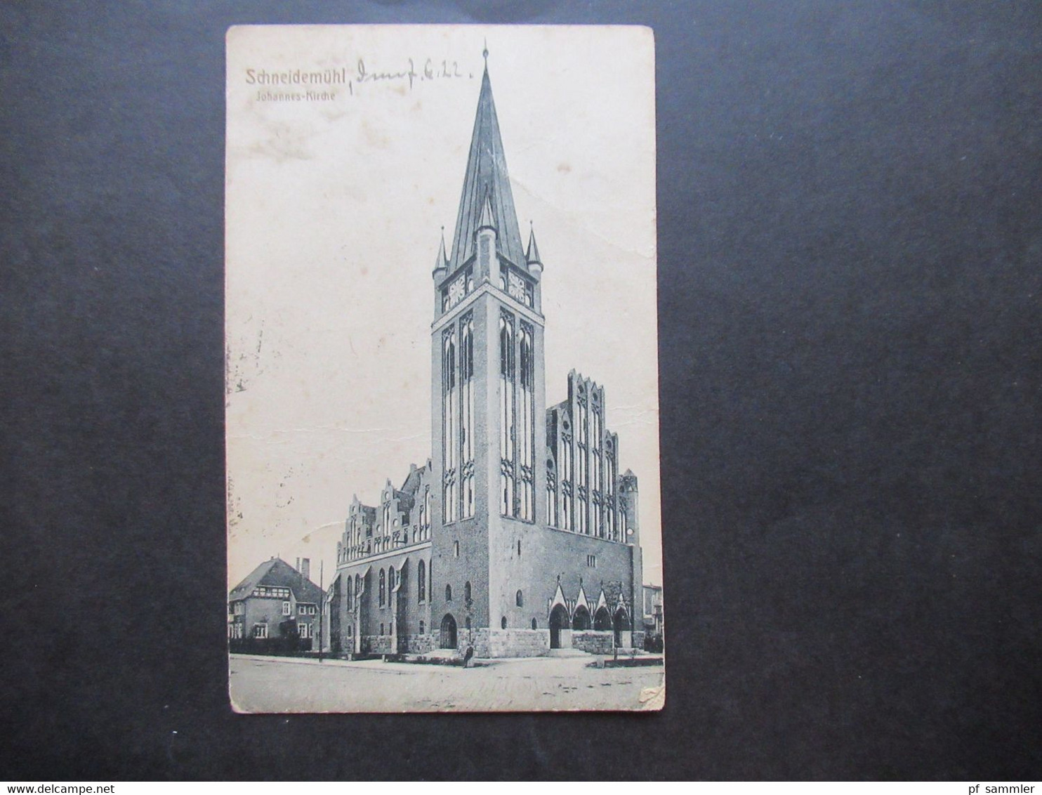 Bezirk Posen 1922 AK Schneidemühl Johannes Kirche Graphische Verlags Anstalt Dresden Blasewitz - Posen