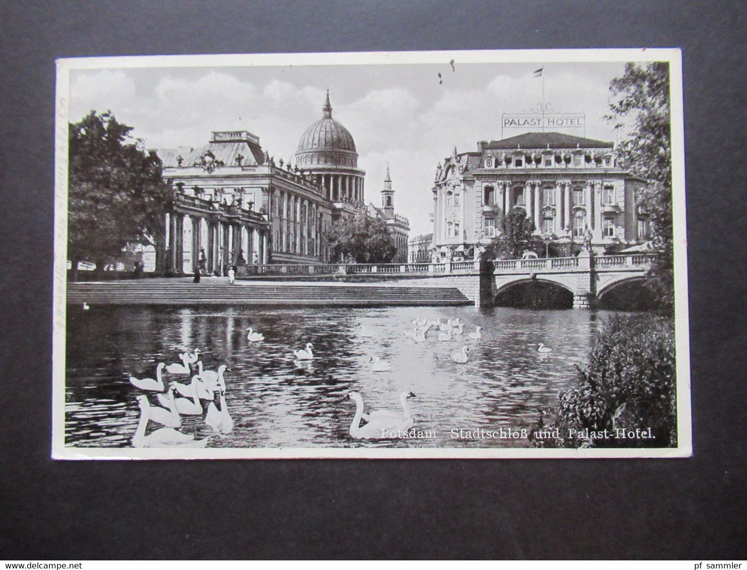 3.Reich 1936 AK Potsdam Stadtschloß Und Palast Hotel Mit Stempel Schneidemühl - Potsdam