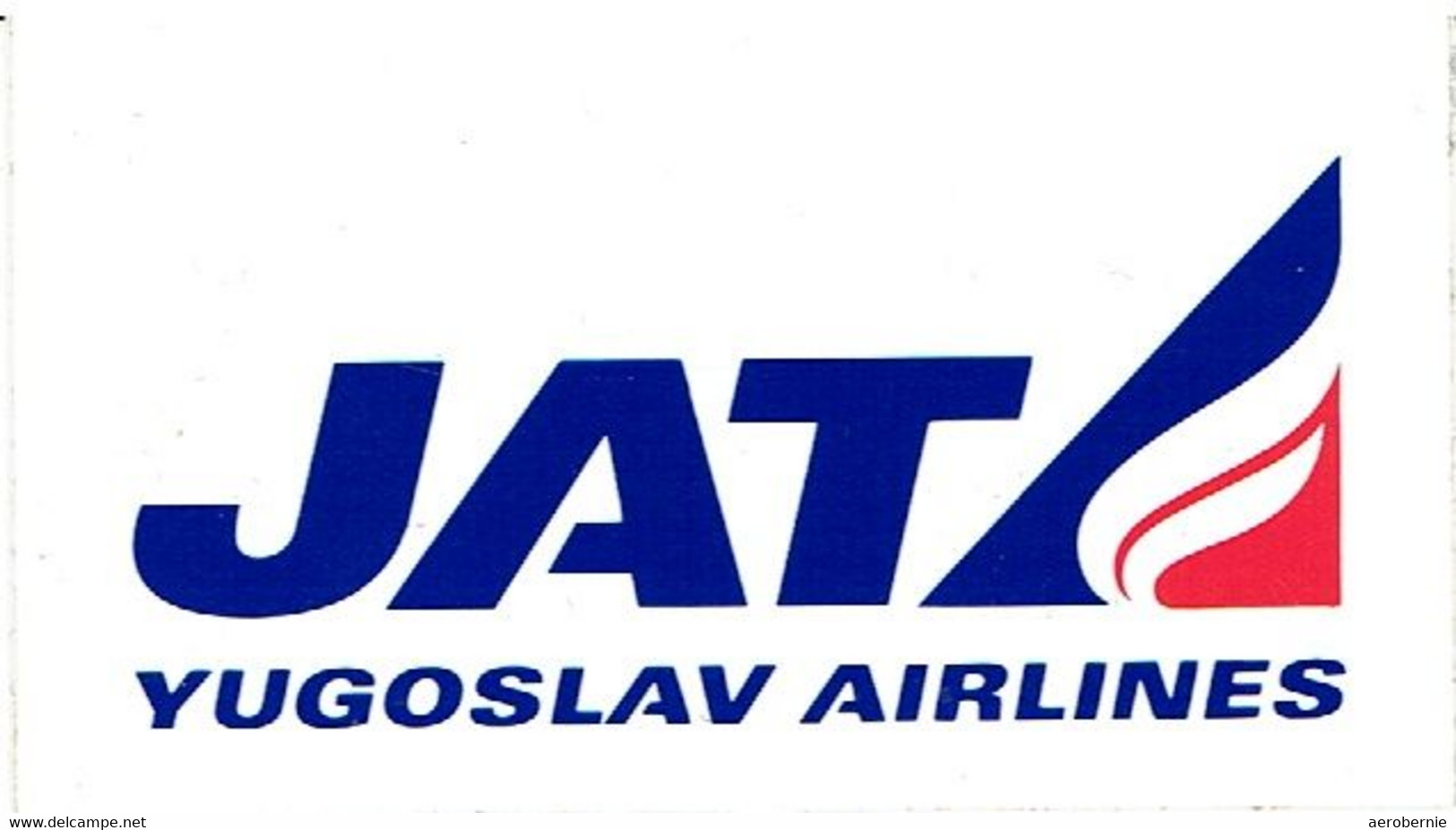 Aufkleber JAT - Yugoslav Airlines - Aufkleber