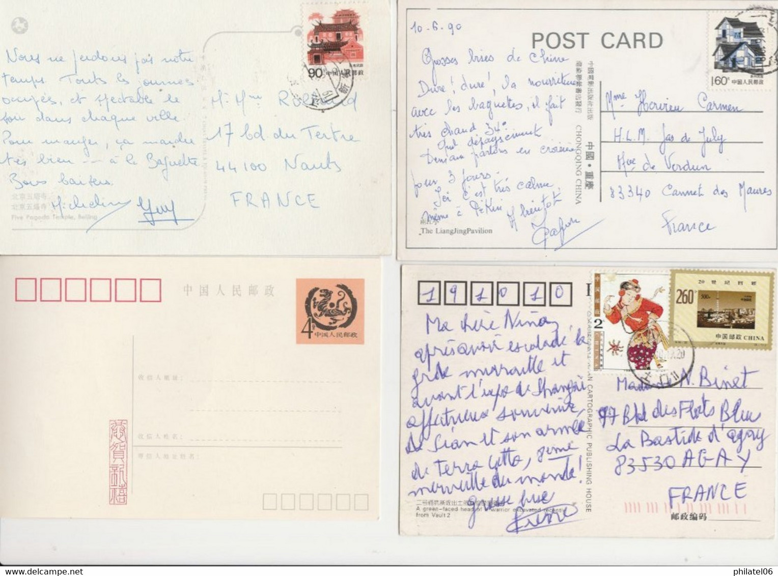 CHINA POSTCARDS AND LETTERS - Lots & Serien