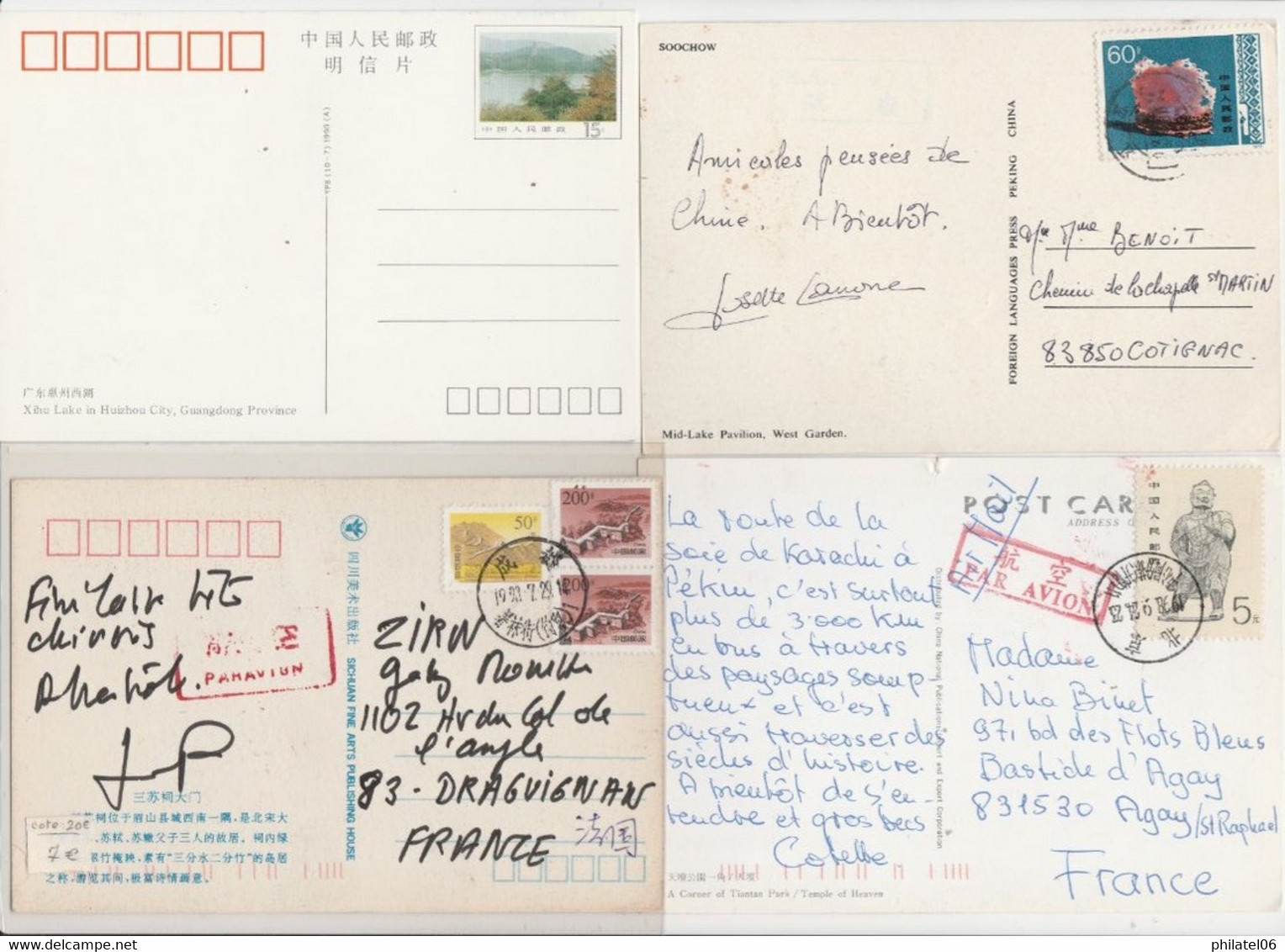 CHINA POSTCARDS AND LETTERS - Collections, Lots & Series