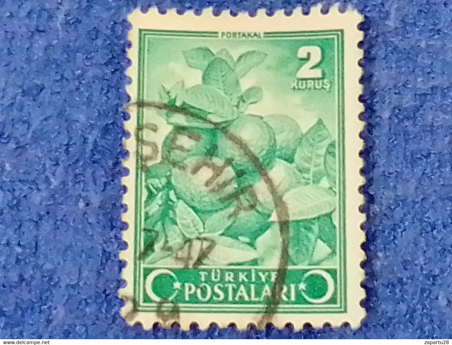 TÜRKİYE.-1940-50-  2K  İNSCRİPTİON : TÜRKİYE  CUMHURİYETİ  CRESCENTS  AND STAR  DAMGALI - Used Stamps