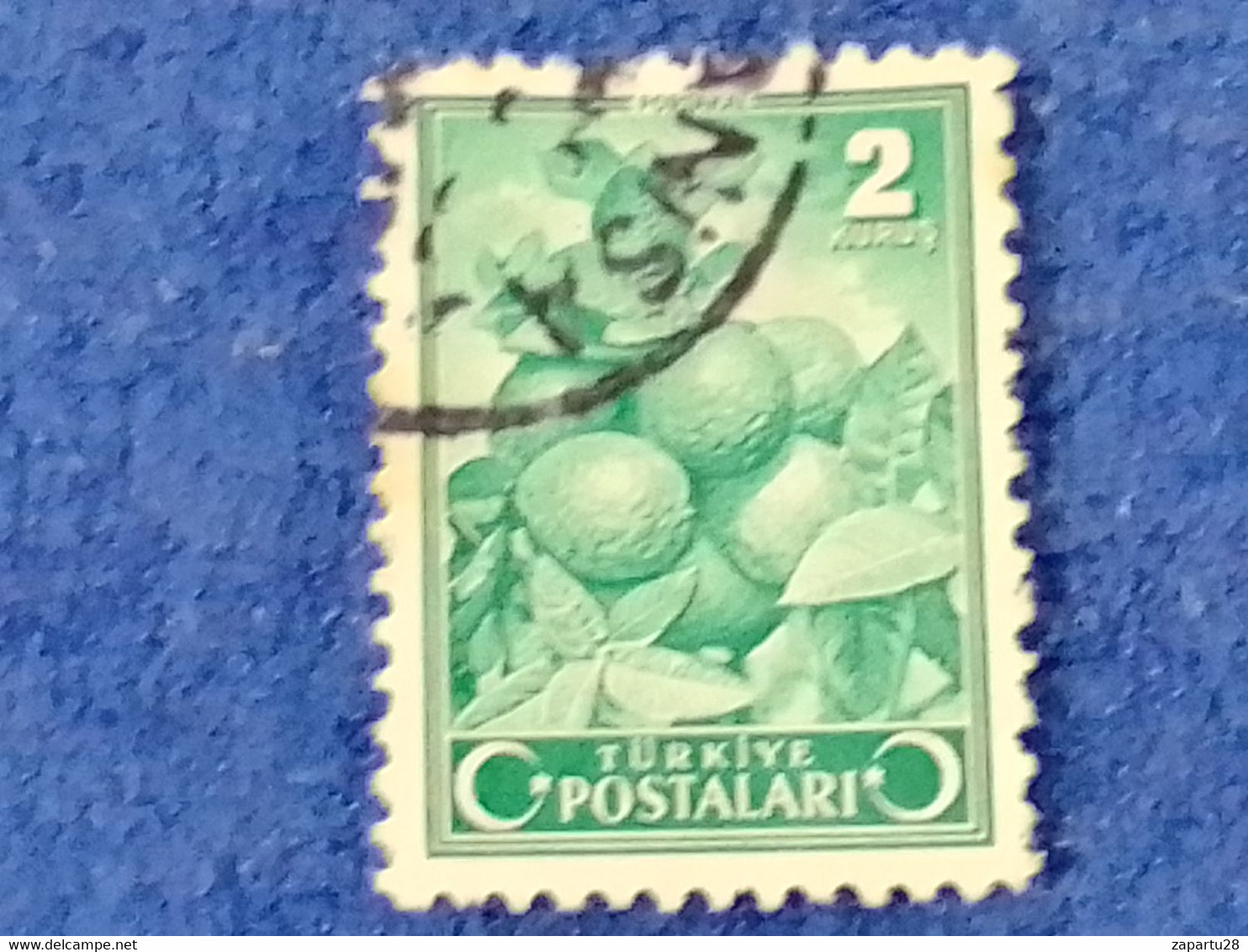 TÜRKİYE.-1940-50-  2K  İNSCRİPTİON : TÜRKİYE  CUMHURİYETİ  CRESCENTS  AND STAR  DAMGALI - Used Stamps