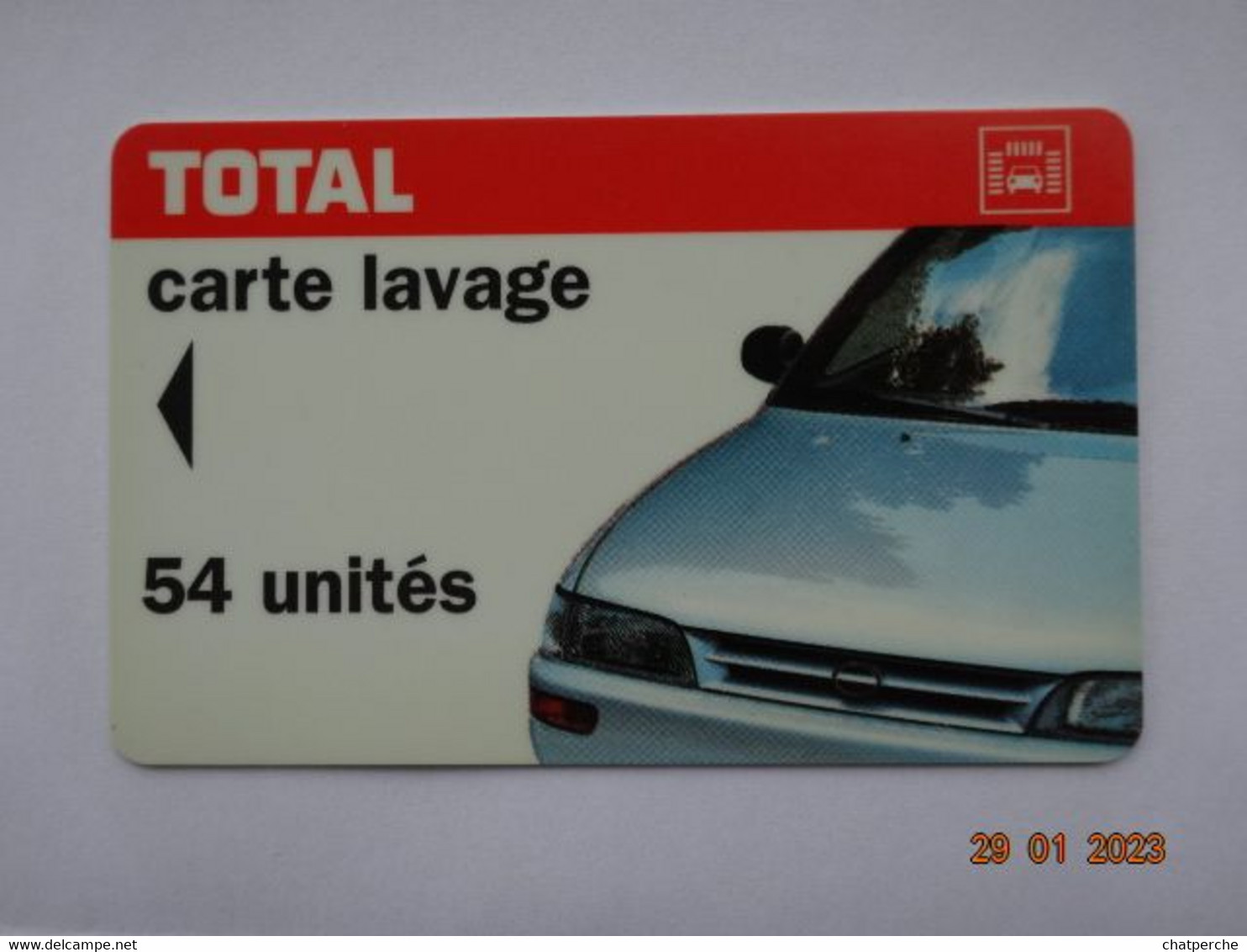 CARTE  CARTE LAVAGE AUTO TOTAL 54 UNITES - Colada De Coche