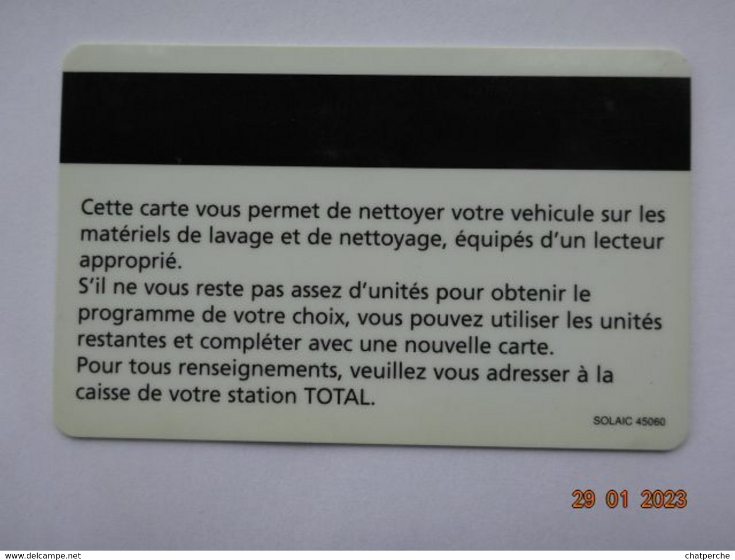 CARTE  CARTE LAVAGE AUTO TOTAL 54 UNITES - Colada De Coche