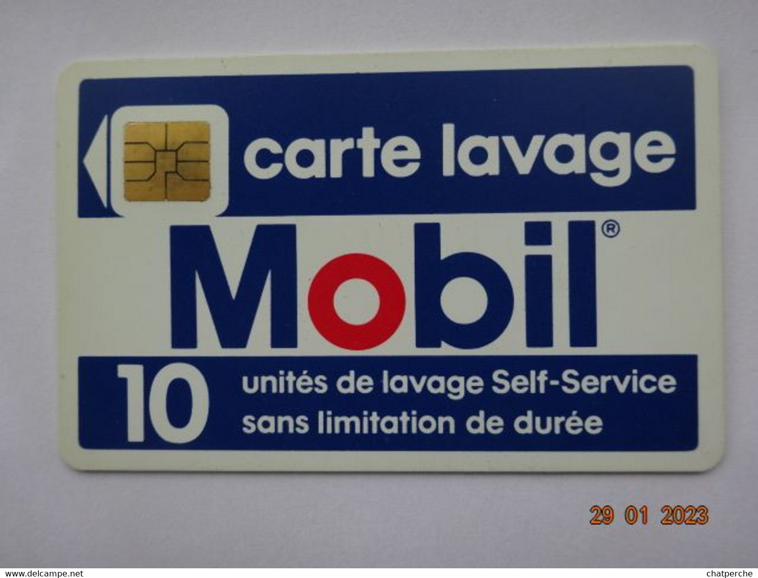 CARTE  A PUCE CHIP CARD CARTE LAVAGE AUTO MOBIL  10 UNITES - Car Wash