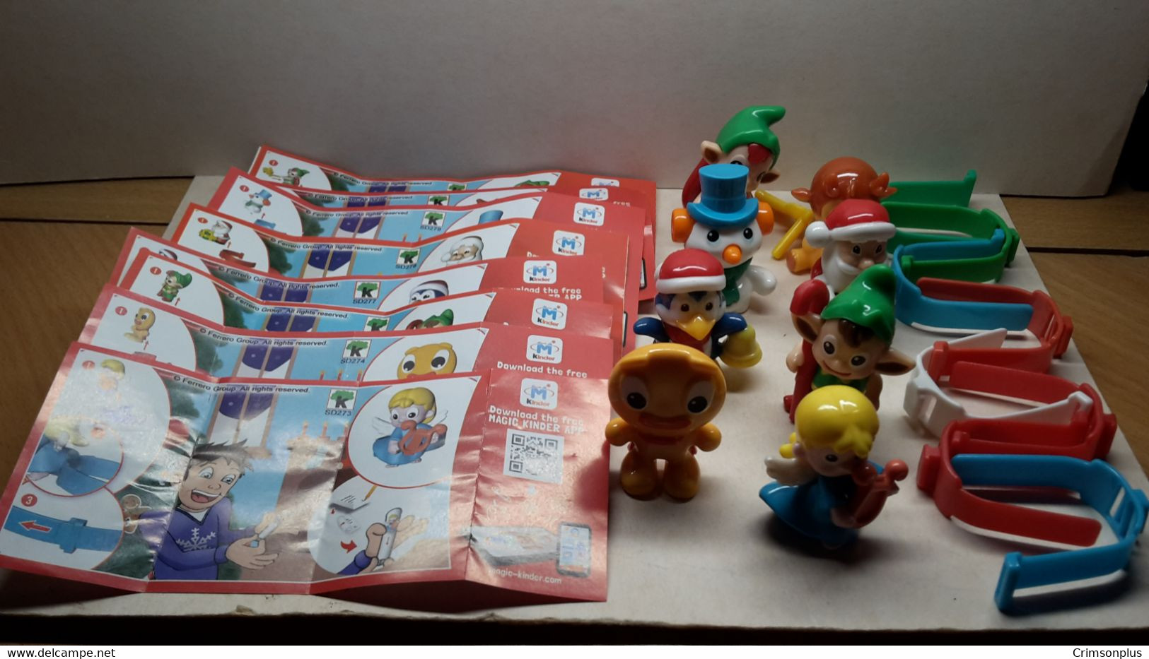 2016 Ferrero - Kinder Surprise -SD273-SD281 Christmas - Complete Set + 8 BPZ's - Monoblocchi