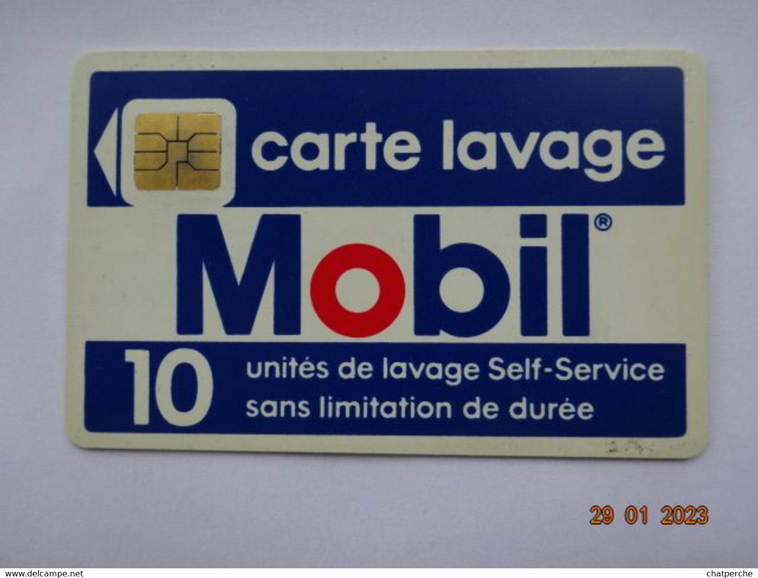 CARTE  A PUCE CHIP CARD CARTE LAVAGE AUTO MOBIL  10 UNITES - Colada De Coche