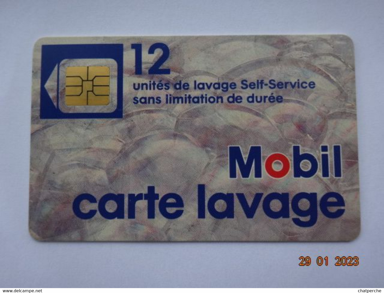 CARTE  A PUCE CHIP CARD CARTE LAVAGE AUTO MOBIL  12 UNITES - Car Wash