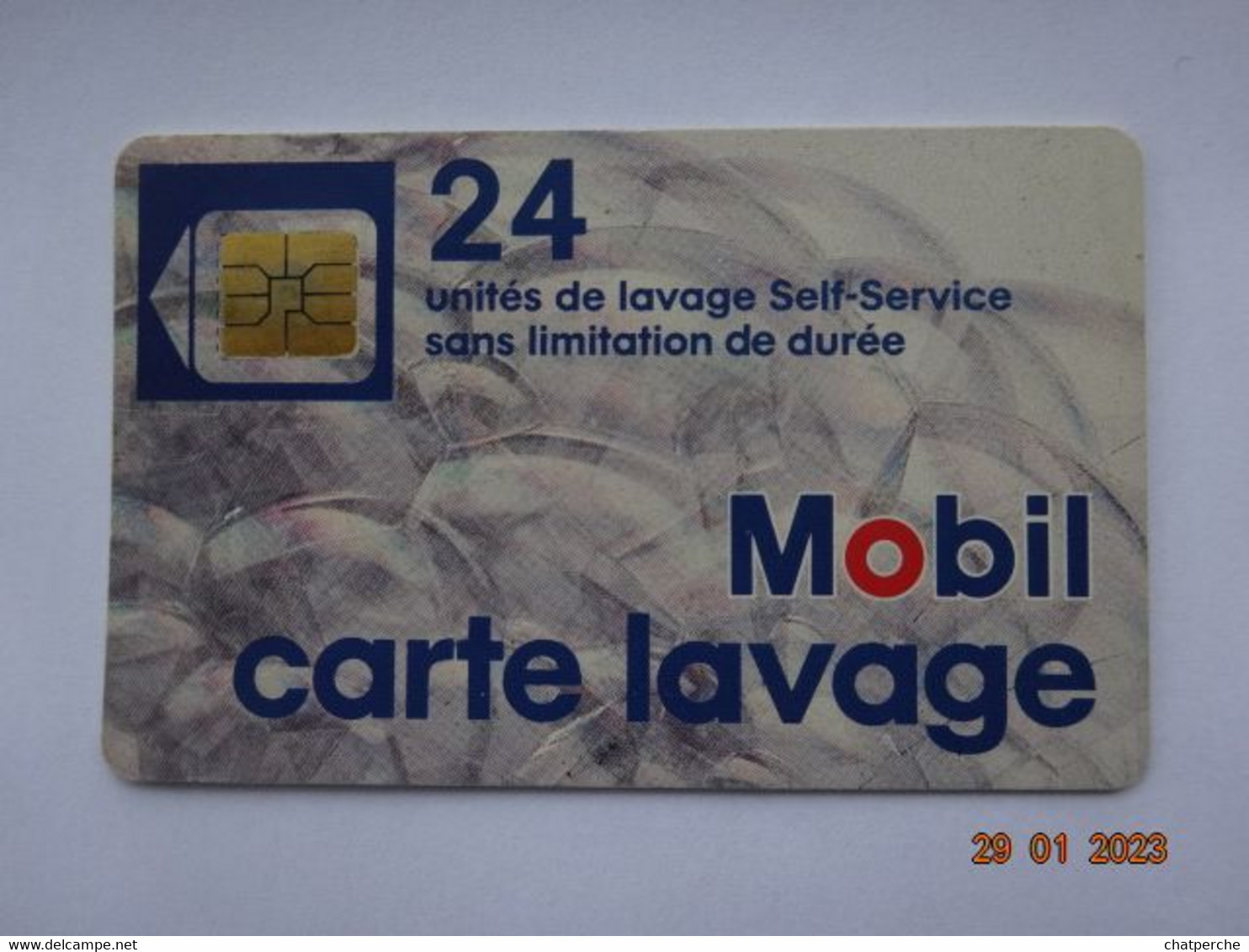 CARTE  A PUCE CHIP CARD CARTE LAVAGE AUTO MOBIL  24 UNITES - Lavage Auto