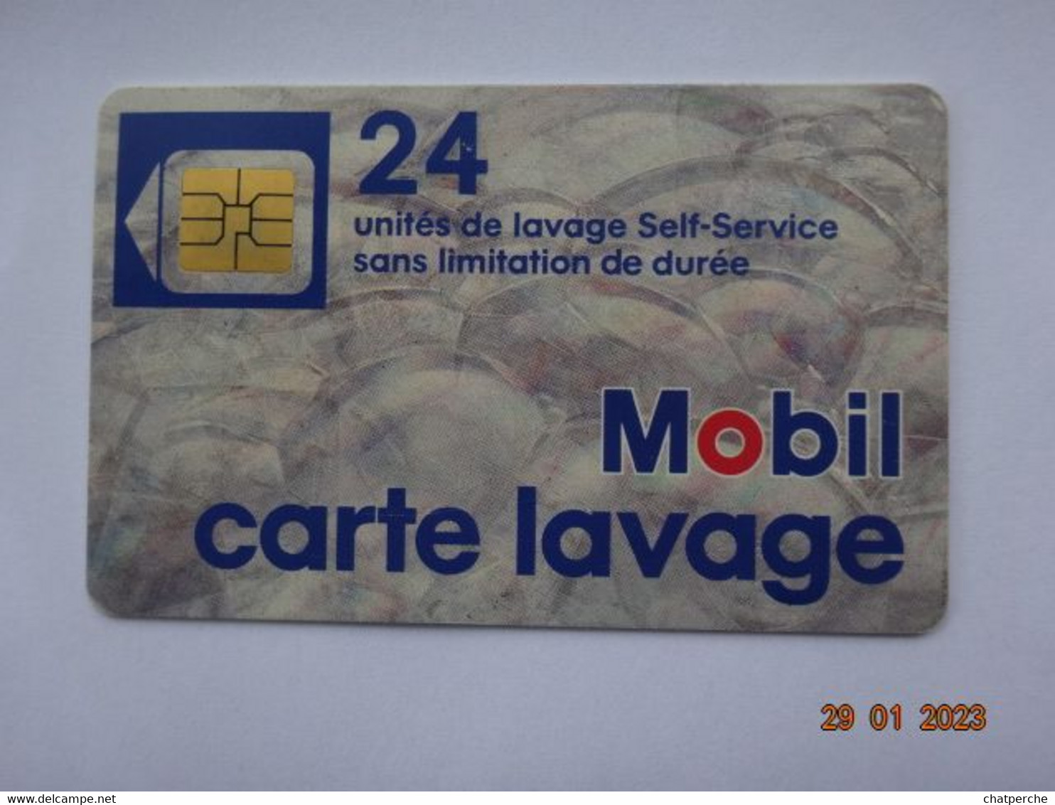 CARTE  A PUCE CHIP CARD CARTE LAVAGE AUTO MOBIL  24 UNITES - Autowäsche