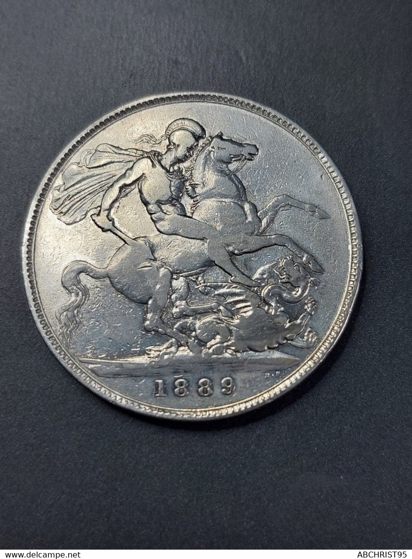 VICTORIA SILVER CROWN 1889 - Other & Unclassified