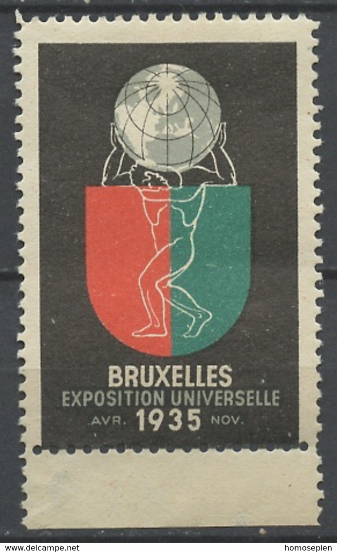 EU Bruxelles - Belgique - Belgium - Belgien 1935 Y&T N°V(6) - Michel N°ZF(?) * - Logo - 1935 – Brussels (Belgium)