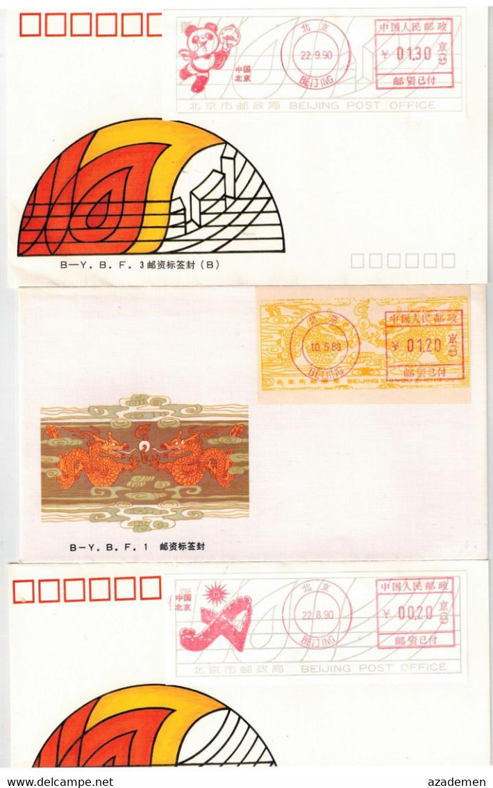 CHINA  3  Lettres - Plaatfouten En Curiosa