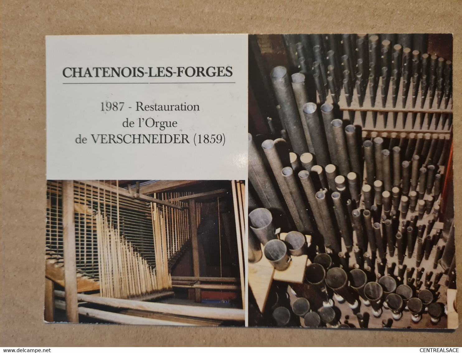 Carte CHATENOIS LES FORGES ORGUE EGLISE SAINT ETIENNE AVEC FLAMME - Châtenois-les-Forges