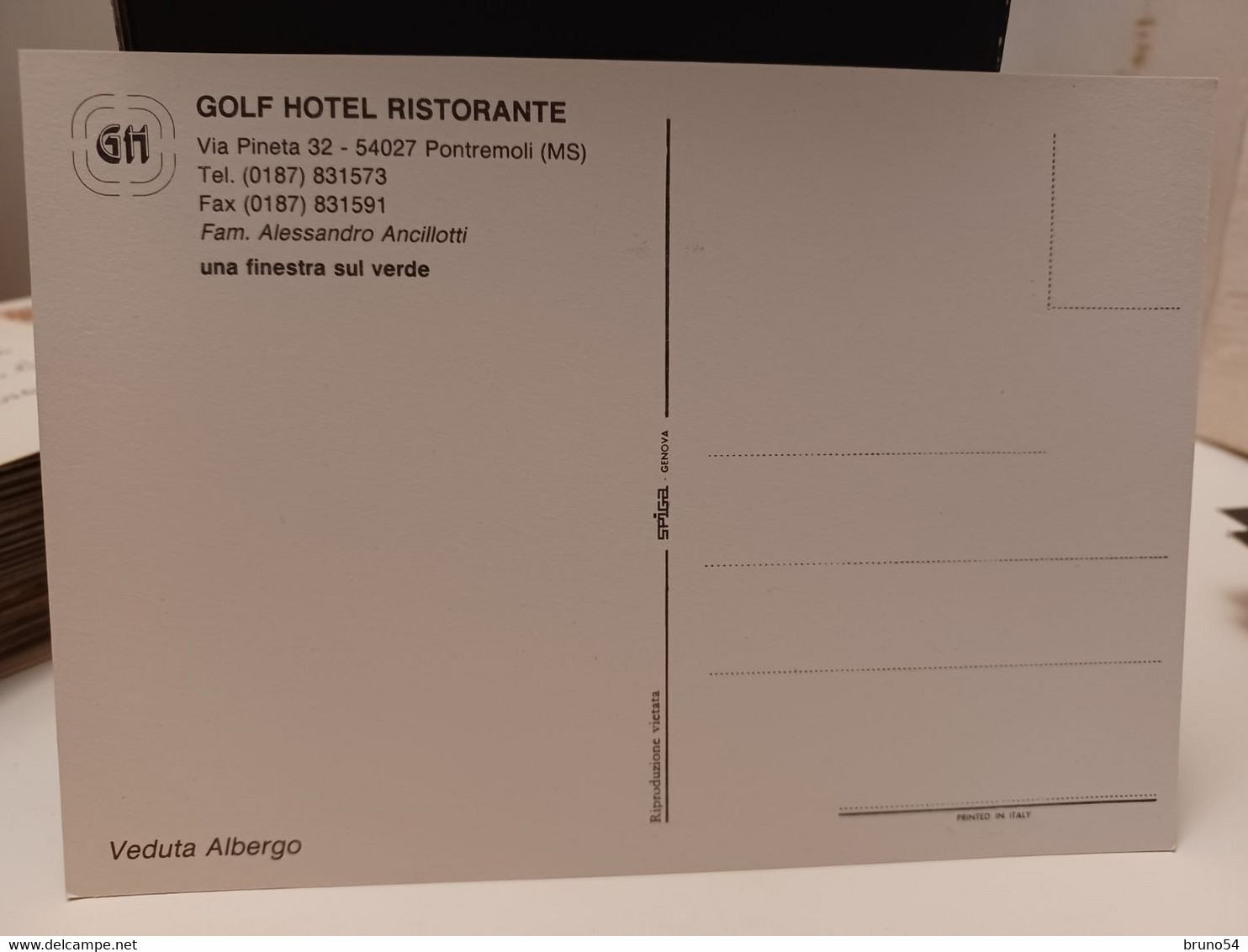 Cartolina Golf Hotel Ristorante Via Pineta 32,Pontremoli Prov Massa Carrara - Massa