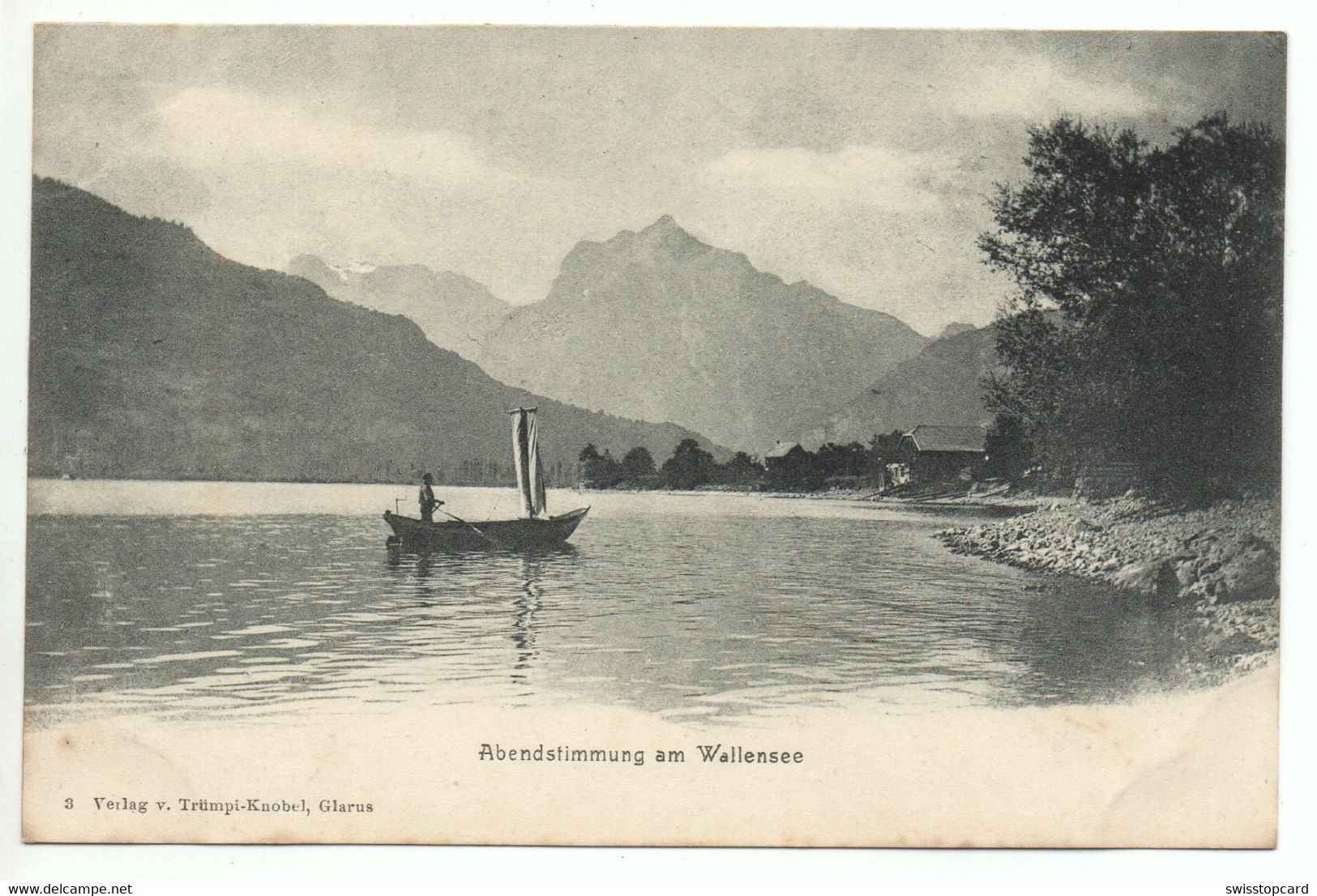 WEESEN Abendstimmung Am Walensee Verlag V. Trümpi-Knobel Glarus - Weesen